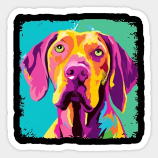 Vizsla Pop Art - Dog Lover Gifts Sticker